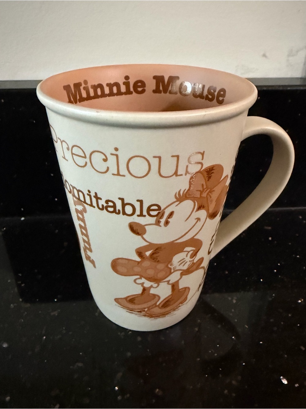 Disney Minnie Mouse Cream and Brown Character Mug